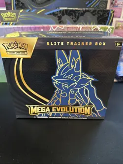 Pokemon TCG Mega Evolution Base Set Lucario Elite Trainer Box SEALED ETB - Image 1