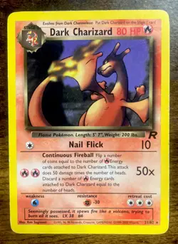 Pokemon Dark Charizard 21/82 Team Rocket Perfect Shape! 1999/2000 Wizards - Image 2