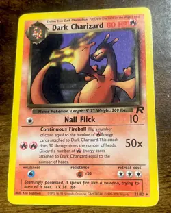 Pokemon Dark Charizard 21/82 Team Rocket Perfect Shape! 1999/2000 Wizards - Image 3