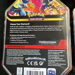 Set of Mega Charizard Ex 2026 Pokemon tins - Image 4