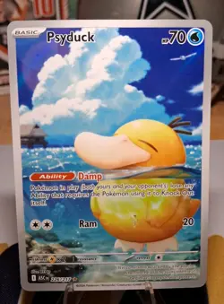 Pokemon Psyduck 226/217 Illustration Rare Holo Full Art Ascended Hero’s NM - Image 1