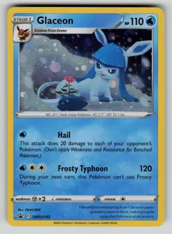 Glaceon SWSH192 Holo Promo Sword & Shield Promo Pokemon NM - Image 1