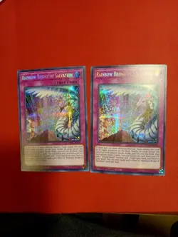 x2 Yugioh Rainbow Bridge of Salvation MP22-EN270 Secret Rare 1st Ed NM Pair (x2) - Image 1