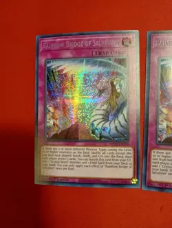x2 Yugioh Rainbow Bridge of Salvation MP22-EN270 Secret Rare 1st Ed NM Pair (x2) - Image 2