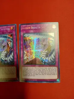 x2 Yugioh Rainbow Bridge of Salvation MP22-EN270 Secret Rare 1st Ed NM Pair (x2) - Image 3