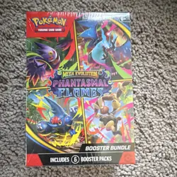 Pokemon Mega Evolution Phantasmal Flames Booster Bundle Box 6 Packs English - Image 1