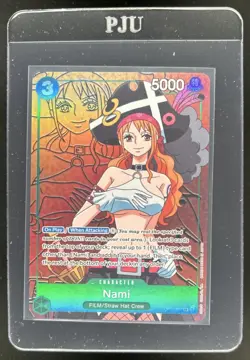 2022 One Piece Paramount War Nami Super Rare #OP02-036 - Image 1
