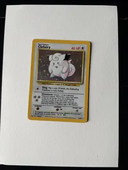 Holo Clefairy Base Set 5/102 Rare Pokemon Card - Image 2