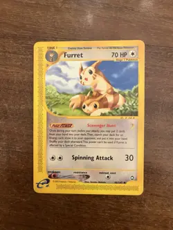 Furret 48/147 Set Aquapolis Pokemon Card Eng NM - Image 2