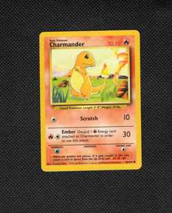 Charmander 46/102 Base Set WOTC Pokemon Card LP - Image 1