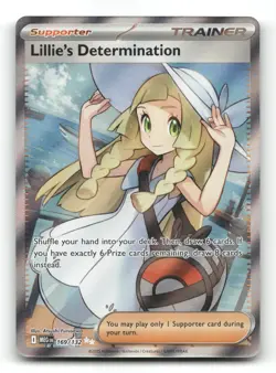 Lillie's Determination 169/132 - Mega Evolution - Pokemon Card NM/M - Image 1