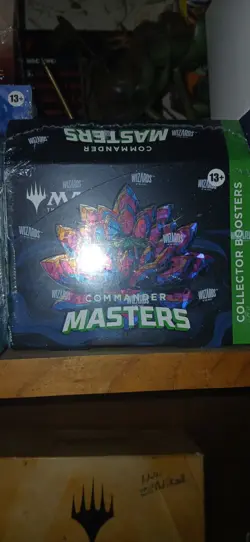 Mtg Sealed Nib Commander Masters Collectors Box X4 Packs - Image 1