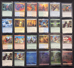 MTG Marvel Spider-Man Lot 24 Cards Rares + Foil Lands NM Universes - Image 1