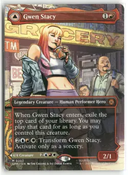 Gwen Stacy () (Borderless) M Marvel's Spider-Man 202 Normal - Image 1