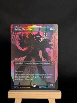 MTG Super Shredder Foil (Borderless) [Teenage Mutant Ninja Turtles] Near Mint - Image 1