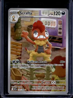 2025 Pokemon White Flare Scrafty Illustration Rare #139/086 - Image 1