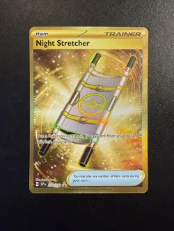 Night Stretcher 251/191 Sv08 Surging Sparks Secret Gold Item Pokemon NM - Image 1