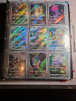 Pokemon Card Lot Binder V/VMAX IR Hits Ex 180 Cards NM Full Art - Image 1