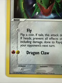 Rayquaza 3/17 Series 1 Pokemon Organized Play Holo Rare Promo Card - Image 4
