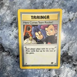 Pokemon Here Comes Team Rocket! 15/82 Team Rocket Holo Rare Unlimited - Image 2