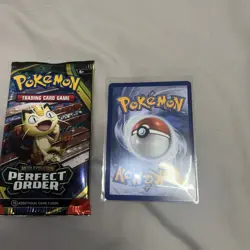 Pokemon TCG Perfect Order - Meowth Ex 062/088 Double Rare Holo Foil - Pack Fresh - Image 3