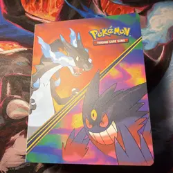 Pokemon TCG Mini Portfolio Binder Charizard Gengar w/ Sleeves Holder - Image 1