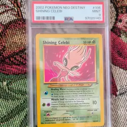 Pokemon Shining Celebi Neo Destiny 106/105 Holo PSA 9 Unlimited Secret Rare - Image 1