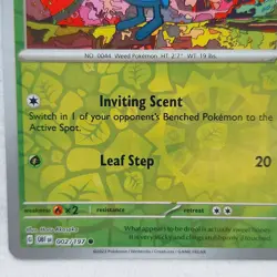 Gloom 002/197 SV03: Obsidian Flames Reverse Holo Pokemon TCG - Image 2