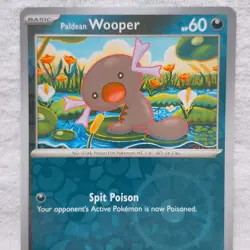 Paldean Wooper 126/197 SV03: Obsidian Flames Reverse Holo Pokemon TCG - Image 3