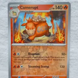 Camerupt 032/197 SV03: Obsidian Flames Reverse Holo Pokemon TCG - Image 3