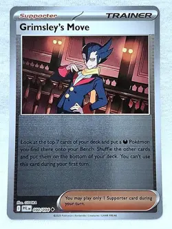 Grimsley's Move 090/094 Reverse Holo Uncommon Phantasmal Flames Pokemon - Image 1