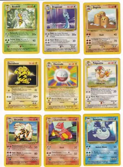 Pokemon Base Set COMPLETE SET Rare/Uncommon/Common WOTC 80 Card Lot MP-NM - Image 2