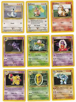 Pokemon Base Set COMPLETE SET Rare/Uncommon/Common WOTC 80 Card Lot MP-NM - Image 3