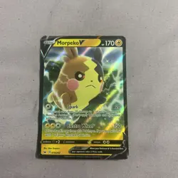 Pokemon TCG Shining Fates Morpeko V 37/72 Full Art Holo Ultra Rare Card NM 2021 - Image 1