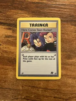 TRAINER HERE COMES TEAM ROCKET! 15/82 Pokemon HOLO Team Rocket Holo Rare - Image 1