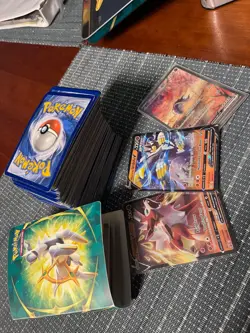 Random Pokemon Cards Lot with small book of cards included - Image 4