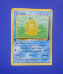 65/82 Psyduck 1ST EDITION - Team Rocket - NM Near Mint Pokemon Card - Image 1