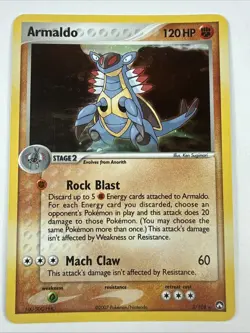 2007 Pokemon EX Power Keepers Armaldo Holo #3/108 - Image 1