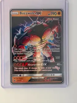 Pokemon Sun & Moon Crimson Invasion Buzzwole GX 57/111 NM/M Condition - Image 1