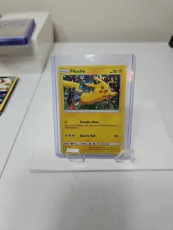 Pikachu 5/12 - HOLO - 2016 McDonalds Kids Meals - Pokemon Card TCG - LP - Image 1