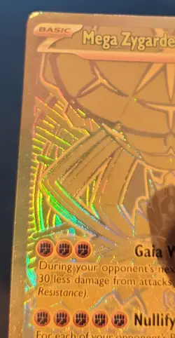 Pokemon Mega Zygarde ex Gold Hyper Rare 124/088 Perfect Order - Please READ - Image 2