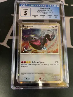 Pokemon CGC 5 Shiny Rayquaza Holo From Call of Legends - SL10 - Image 1