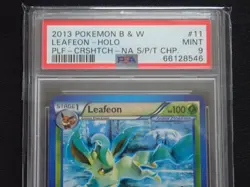 PSA 9 LEAFEON 11/116 NA STATE CROSSHATCH PROMO POKEMON BLACK WHITE PLASMA FREEZE - Image 2