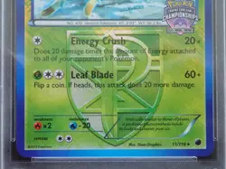 PSA 9 LEAFEON 11/116 NA STATE CROSSHATCH PROMO POKEMON BLACK WHITE PLASMA FREEZE - Image 5