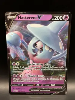 Hatterene V SWSH055 - Pokemon Sword & Shield Black Star Promo Card - NM - Image 1