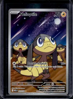 2025 Pokemon Mega Evolution Helioptile Illustration Rare #143/132 - Image 1