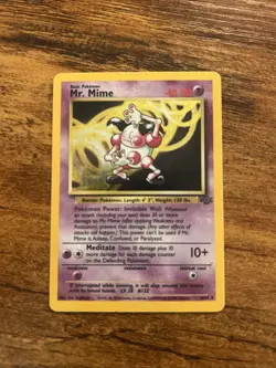 Pokemon TCG Mr. Mime Jungle 6/64 Holo Unlimited Holo Rare - Image 1