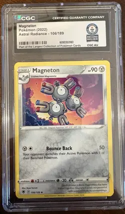 CGC Guinness World Record Breaks 1/1 - Astral Radiance Magneton Pokemon TGC - Image 1