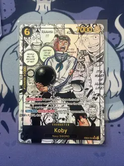 EB04-044 Koby SR Alt Art Manga Adventure on Kami’s Island One Piece TCG English - Image 1