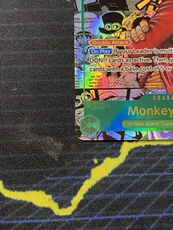 One Piece English #OP13-118 Monkey D Luffy Manga Alternate Art Secret Rare - Image 3